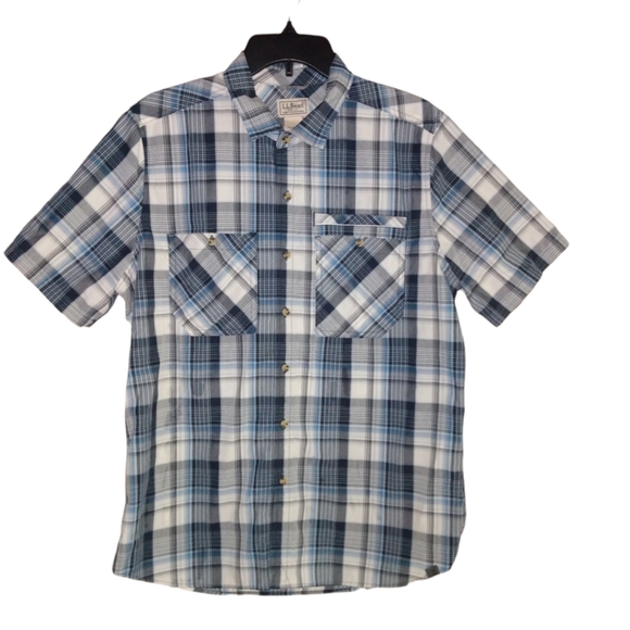 L.L. Bean Other - LL Bean Men's Otter Cliff Short Sleeve Shirt Large